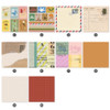 Detail of Indigo Vintage decorative paper sticker pack 50 sheets