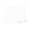 Inner page of the Prism 280 Hardcover Lined Notebook