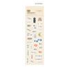 08 Korean - Indigo Daily life removable sticker seal 1-10