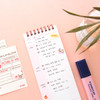 Usage example - PLEPLE One day to 100 days dateless checklist planner 