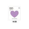 Purple - PAPERIAN Heart large planner bookmark sticky notepad