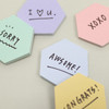 Usage example - PAPERIAN Hexagon large planner bookmark sticky notepad