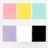 Color - 2NUL Biscuit wide A6 6 ring blank note paper refill set