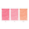 01 Basic Alphabet - Wanna This Square Alphabet Number Paper Sticker Set