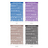 01 Basic Alphabet - Wanna This Square Alphabet Number Paper Sticker Set