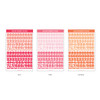 03 Basic Number - Wanna This Square Alphabet Number Paper Sticker Set