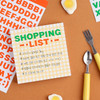 01 Basic Alphabet - Wanna This Square Alphabet Number Paper Sticker Set