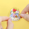 BT21 Dream baby clear sticker flake pack
