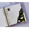 Usage example - Jam Studio Color wide A6 6 ring grid note paper refill set