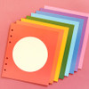 Color circle - Jam Studio Circle grid wide A6 6 ring notepaper refill set