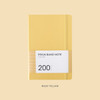 Milky yellow - Indigo Prism 200 hardcover lined notebook with elastic band