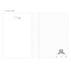 03 Gray (grid) - ICONIC Doremi A6 size spiral bound notebook