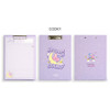 COOKY - BT21 Dream baby A4 size clipboard holder with notepad set