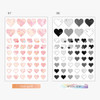 Option - PLEPLE Love line clear deco sticker seal