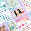 Usage example - PLEPLE Love glitter removable deco sticker seal