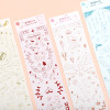 PLEPLE Chou Chou twinkle clear color line sticker