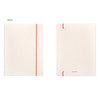 Beige - Basic 20 rings sticker organizer pocket storage book 