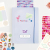 Baby Blue - Basic 20 rings sticker organizer book with label stickers