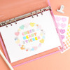 Usage example of Wanna This Colorful Heart Deco Sticker Set