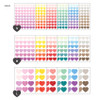 Solid - Colorful heart deco sticker set