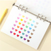 Heart small clear sticker set of 3 sheets