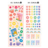 Detail of ICONIC Sunny glitter removable sticker seal pack