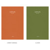 Carrot Orange, Clover - Dash And Dot Slow life lined grid blank notebook