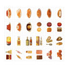 Composition of Nacoo Object Mini And Label Sticker Pack