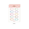 Round - NACOO Kitty name label paper sticker