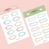 Kitty name label paper sticker