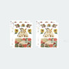 Set of 4 sheets - NACOO Rabbit Self-Cut Paper And Clear Sticker Set
