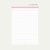 01. Candy Pink - Wanna This Standard writing B5 size writing grid notepad