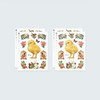 pack of 4 sheets - Animal self-cut paper and clear sticker set