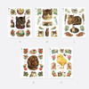 Option - Animal self-cut paper and clear sticker set
