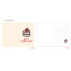 05 Strawberry cake - Jam studio Handwriting Congratulation Card and Envelope 