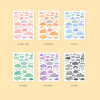 Second Mansion Background Sky Removable Paper Sticker Pack 01-06