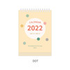 Dot - Indigo 2022 The temperature of the day monthly desk calendar