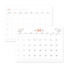 Calendar sheets - Indigo 2022 Prism monthly desk standing calendar