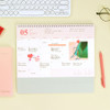 Usage example - Wanna This 2022 Classic A4 Size Dted Monthly Desk Calendar