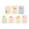 Calendar sheets - Indigo 2022 Monologue Daily Monthly Wall Calendar Sheets