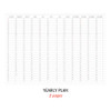 Yearly plan - ICONIC 2022 Simple Large Dated Monthly Diary Planner
