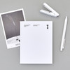 Ardium B+W Stitch 80 pages Blank Notebook