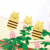 Smile sticky memo notes bookmark tabs - bee