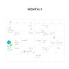 Monthly plan - O-check 2022 Happy Day B6 Dated Monthly Diary Planner