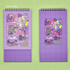 Purple World - Ardium 2022 ColorPoint Monthly Desk Calendar