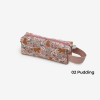 Pudding - Dailylike Cotton Zipper Pencil Case With Strap 