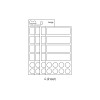 4 sheets - Dailylike Jelly Bear Happy Birthday Paper Sticker Set