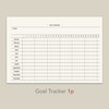 Goal Tracker - PAPERIAN 2022 Archive Dated Monthly Desk Calendar