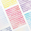 ICONIC Sugar Pop Alphabet and Number Removable Sticker Pack