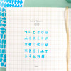Colorful stickers - ICONIC Sugar Pop Korean Hangul Alphabet Removable Sticker Pack